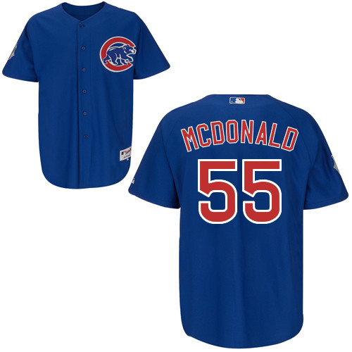 James McDonald #55 mlb Jersey-Chicago Cubs Women's Authentic Alternate 2 Blue Baseball Jersey